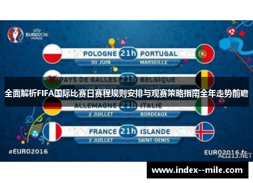 全面解析FIFA国际比赛日赛程规则安排与观赛策略指南全年走势前瞻